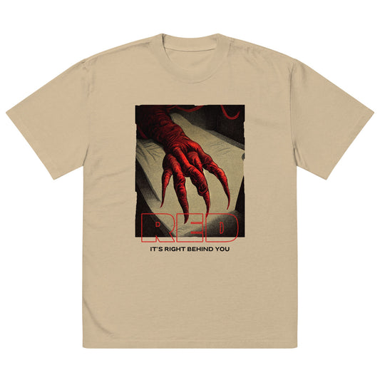 RED Oversized Faded T-Shirt - BONOTEE