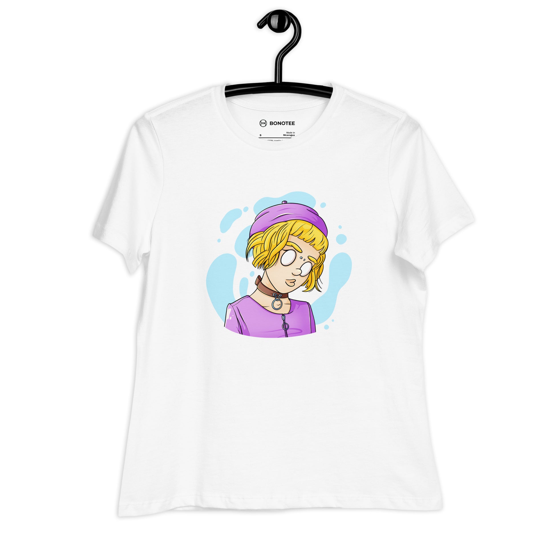 womens-relaxed-tshirt-zombie-mode-white