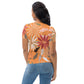 womens-premium-tshirt-abstract-floral-orange