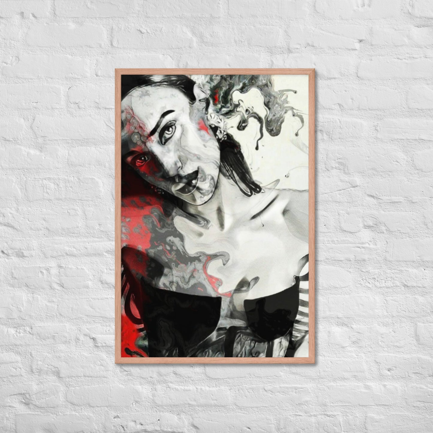 ABSTRACT WOMAN Wall Art Framed Poster - BONOTEE