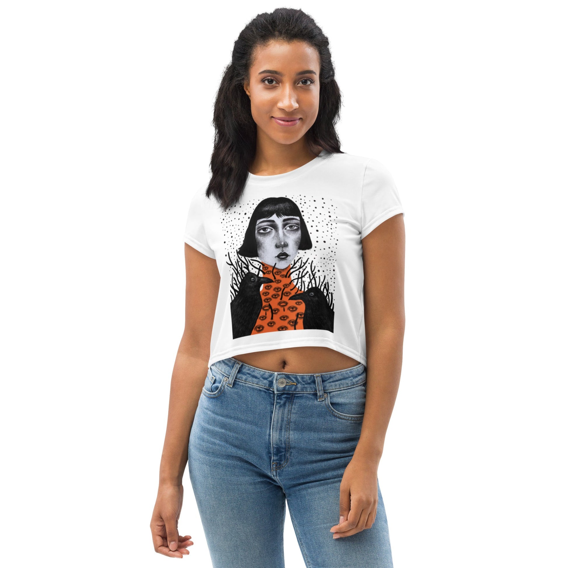 All-Over Print Crop Tee - Bonotee