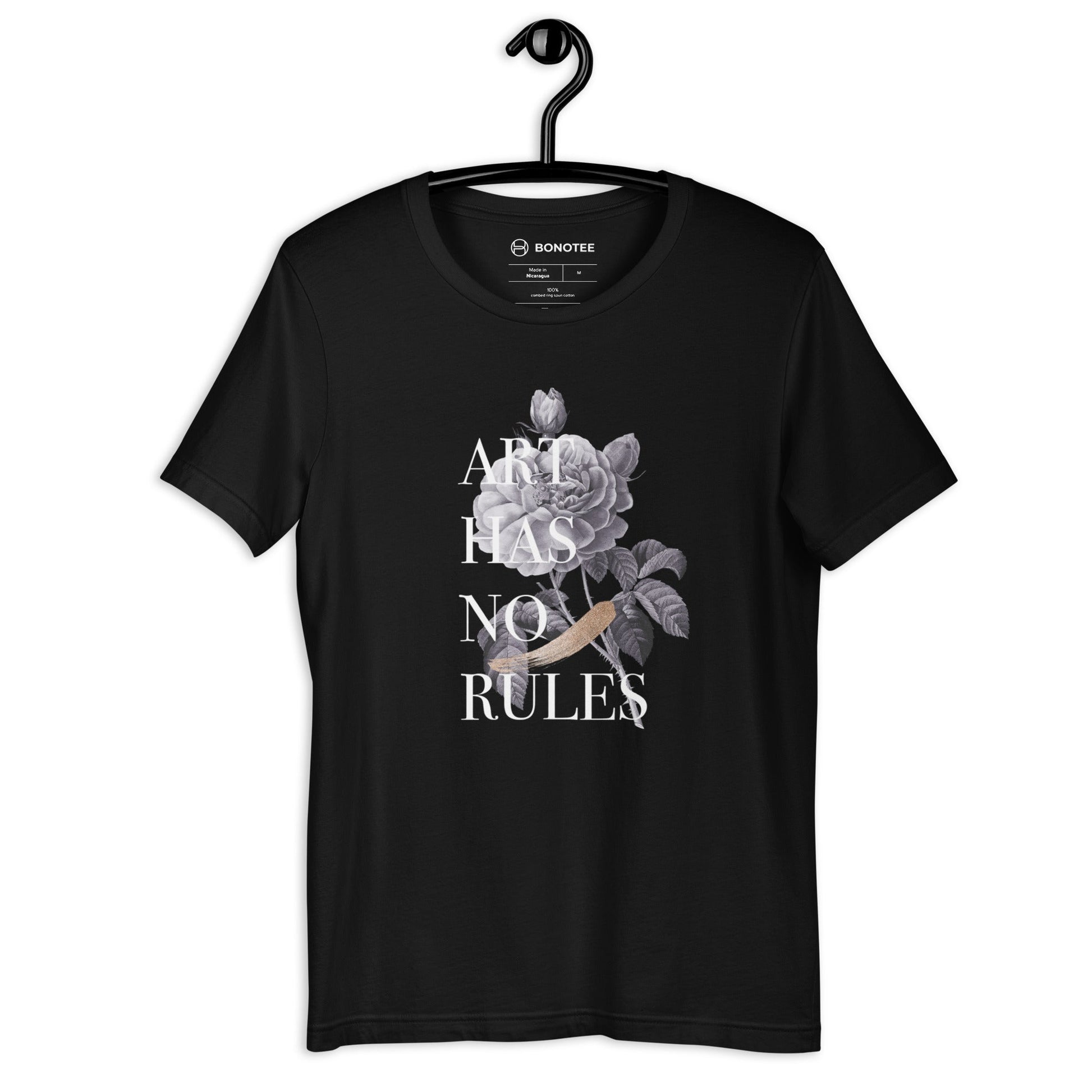 unisex-tshirt-art-has-no-rules-black