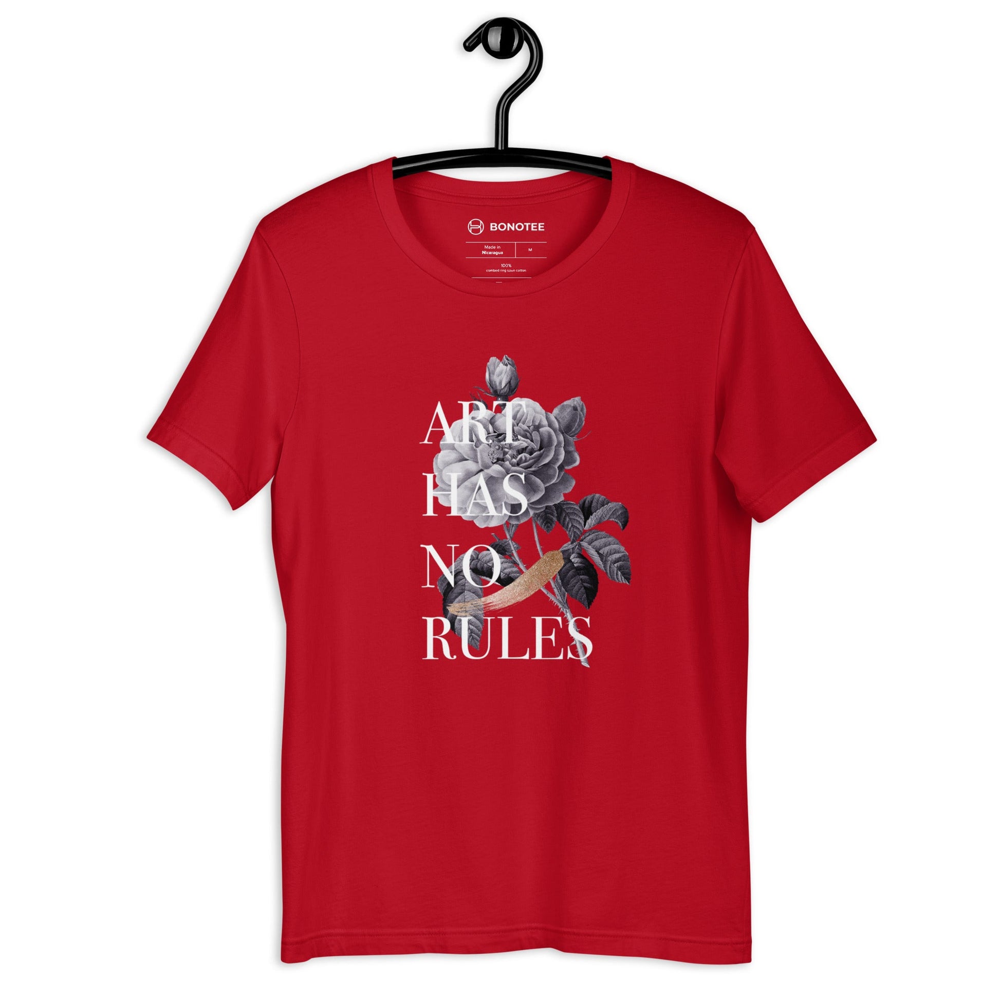 unisex-tshirt-art-has-no-rules-red