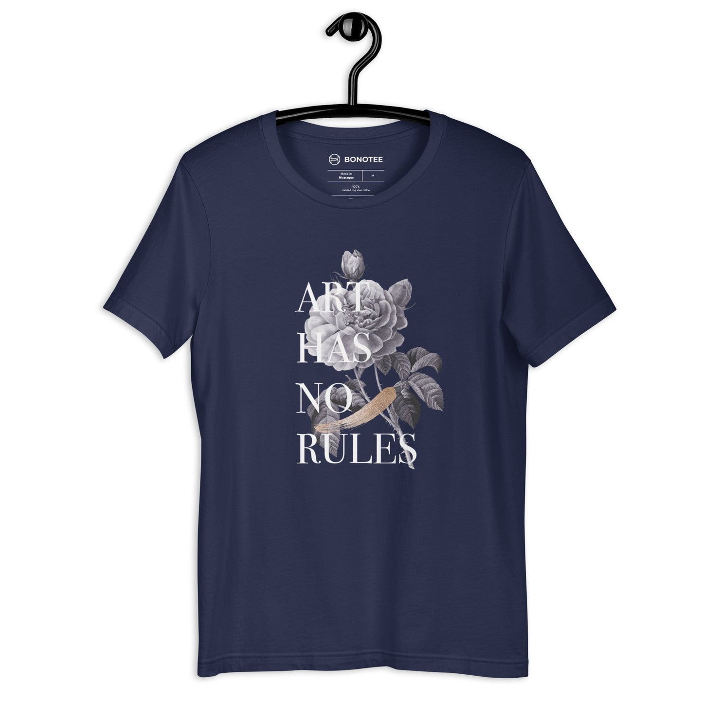 unisex-tshirt-art-has-no-rules-navy