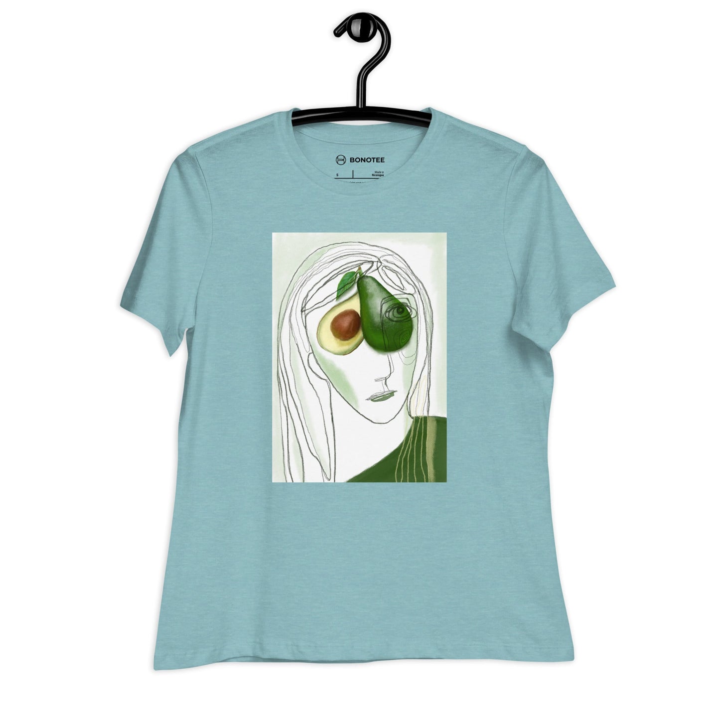 womens-relaxed-tshirt-avocado-heather-blue-lagoon