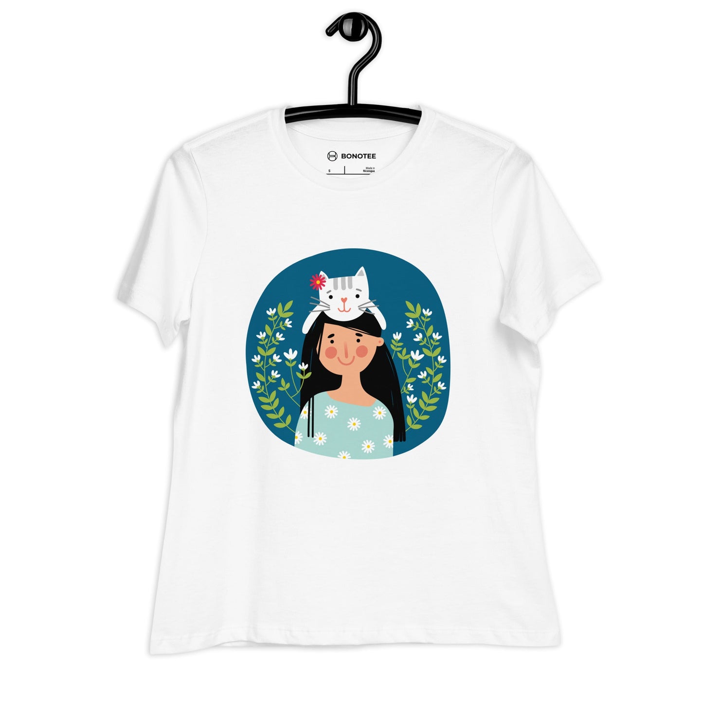 CAT LOVER Women's Relaxed T-Shirt - BONOTEE