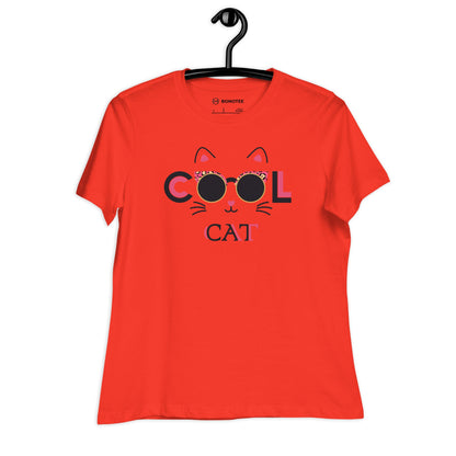 womens-relaxed-t-shirt-cool-cat-poppy