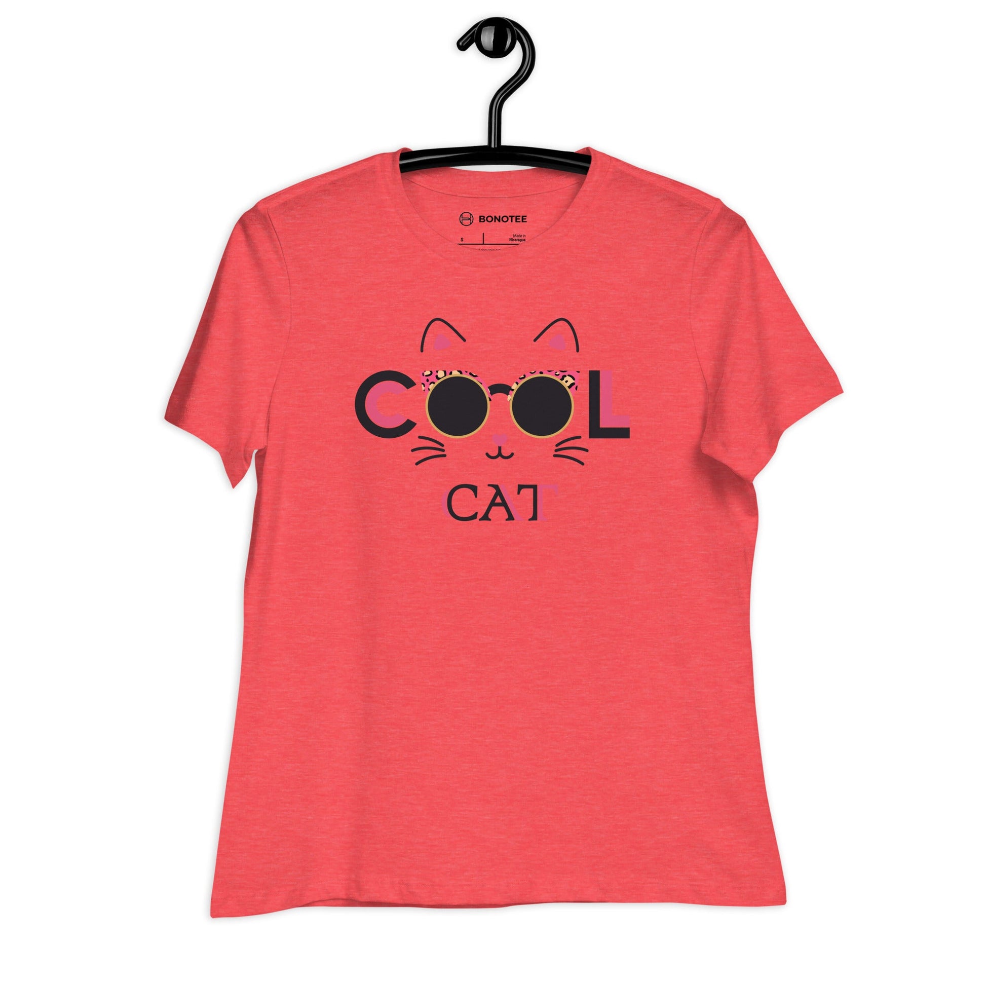 womens-relaxed-t-shirt-cool-cat-heather-red