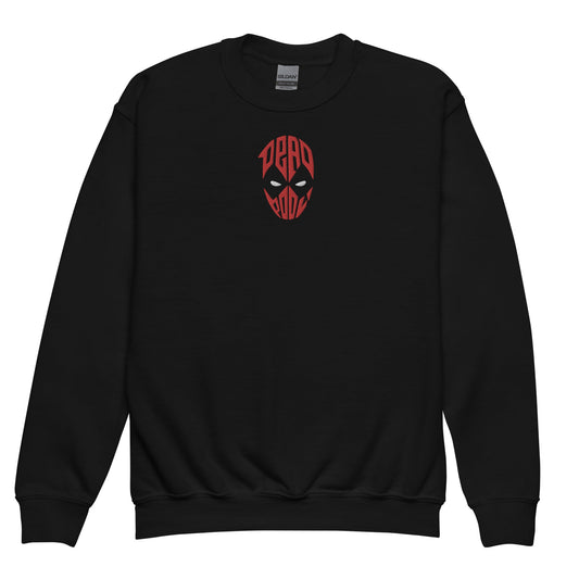 DEADPOOL - Embroidered Youth Crewneck Sweatshirt - BONOTEE