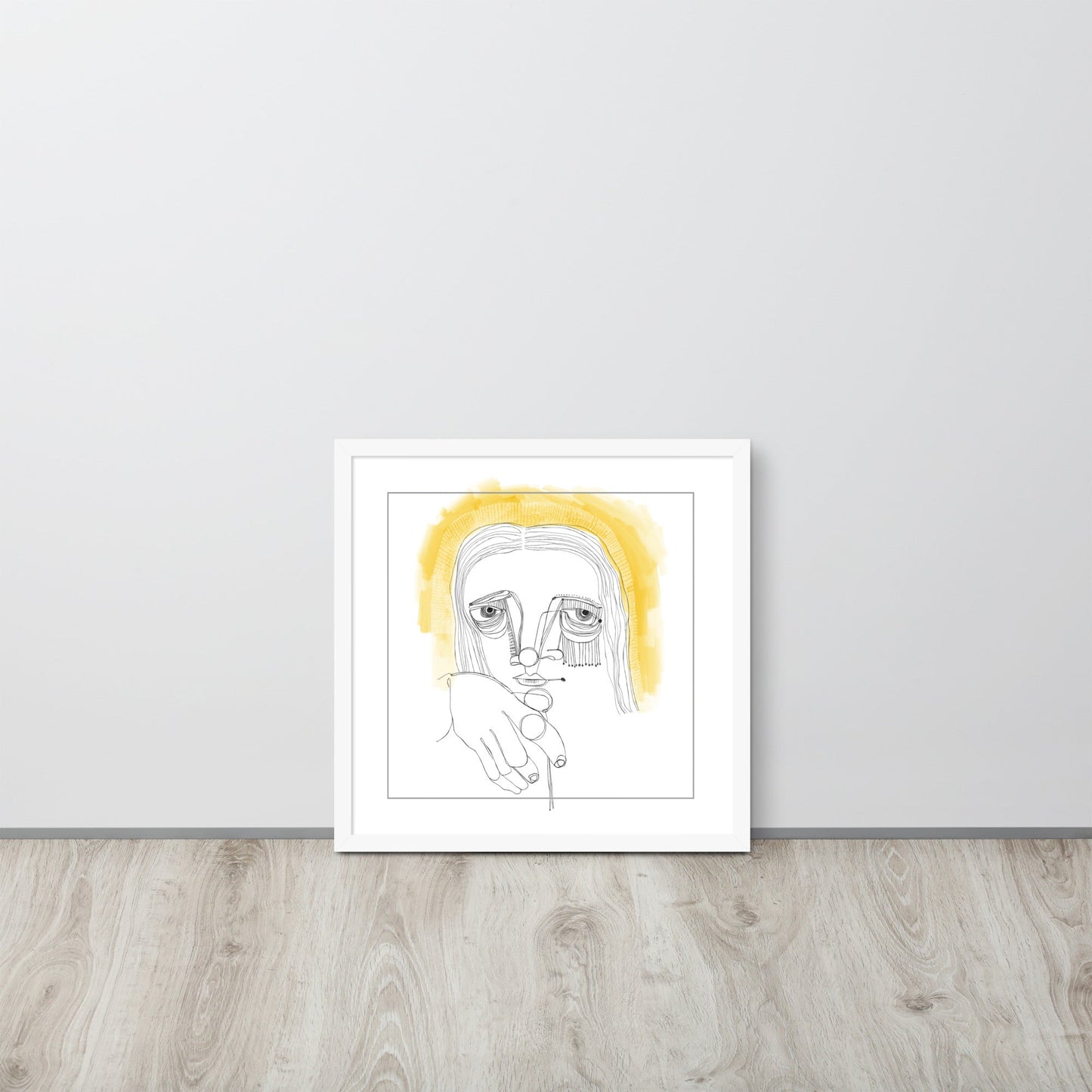 wall-art-framed-poster-faces-look-3-white