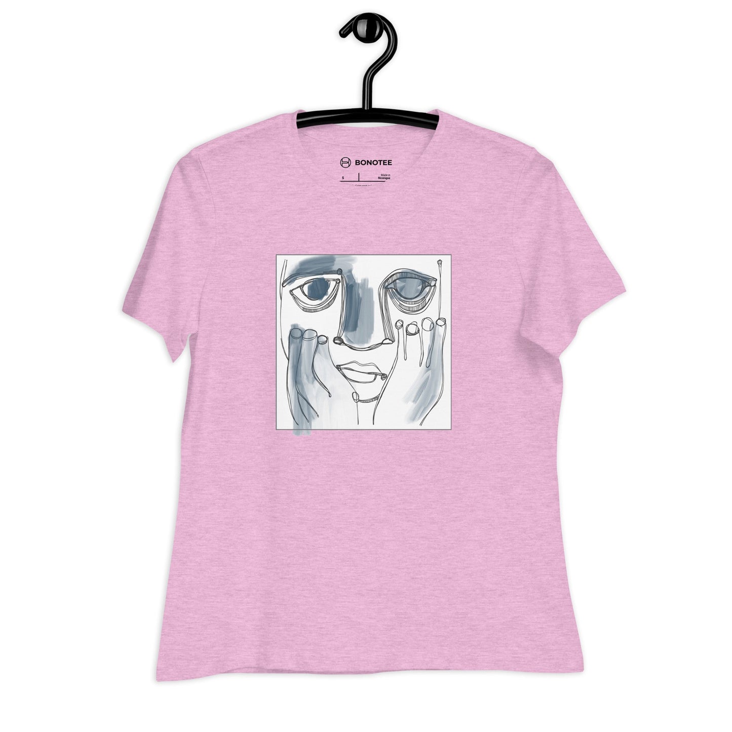 womens-relaxed-tshirt-faces-look-4-heather-prism-lilac