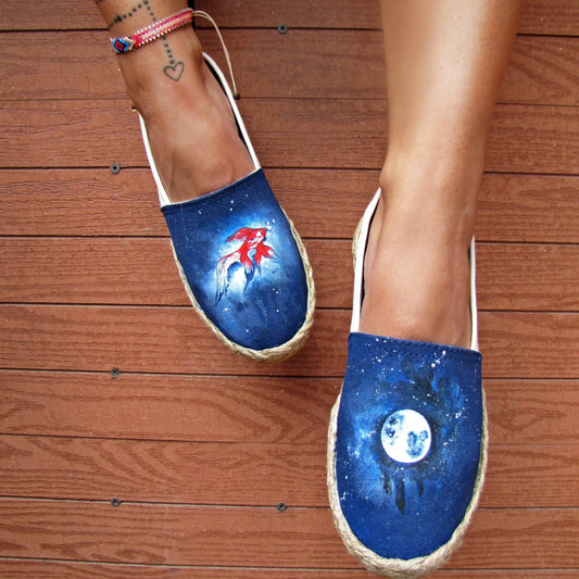 Fish & Moon - Unisex Espadrilles Shoes - Bonotee