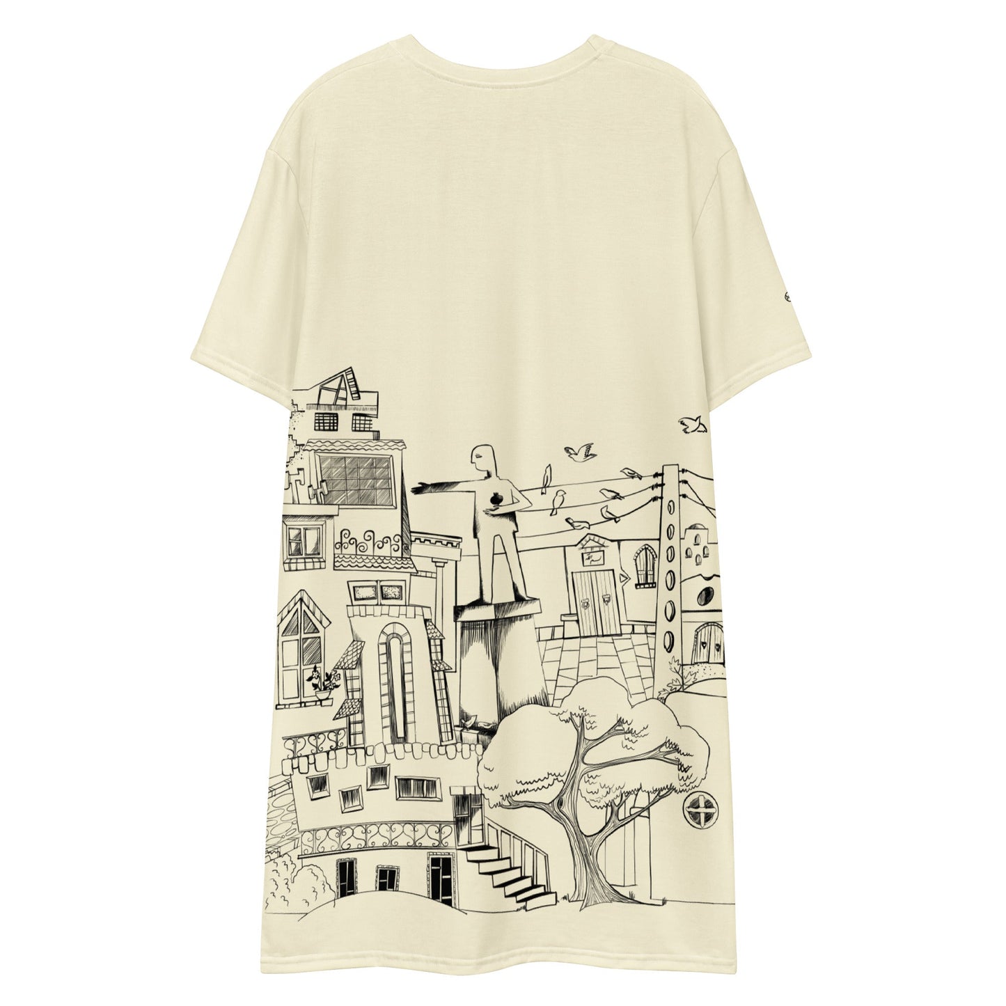 womens-tshirt-dress-fly-on-the-wall-citron