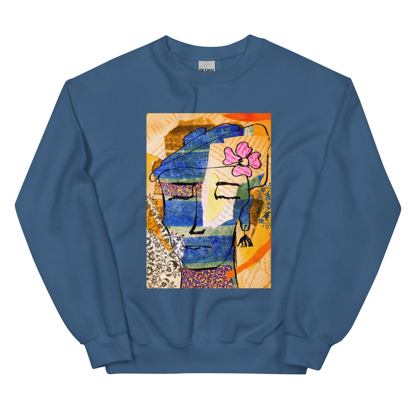 unisex-classic-sweatshirt-friend-indigo-blue