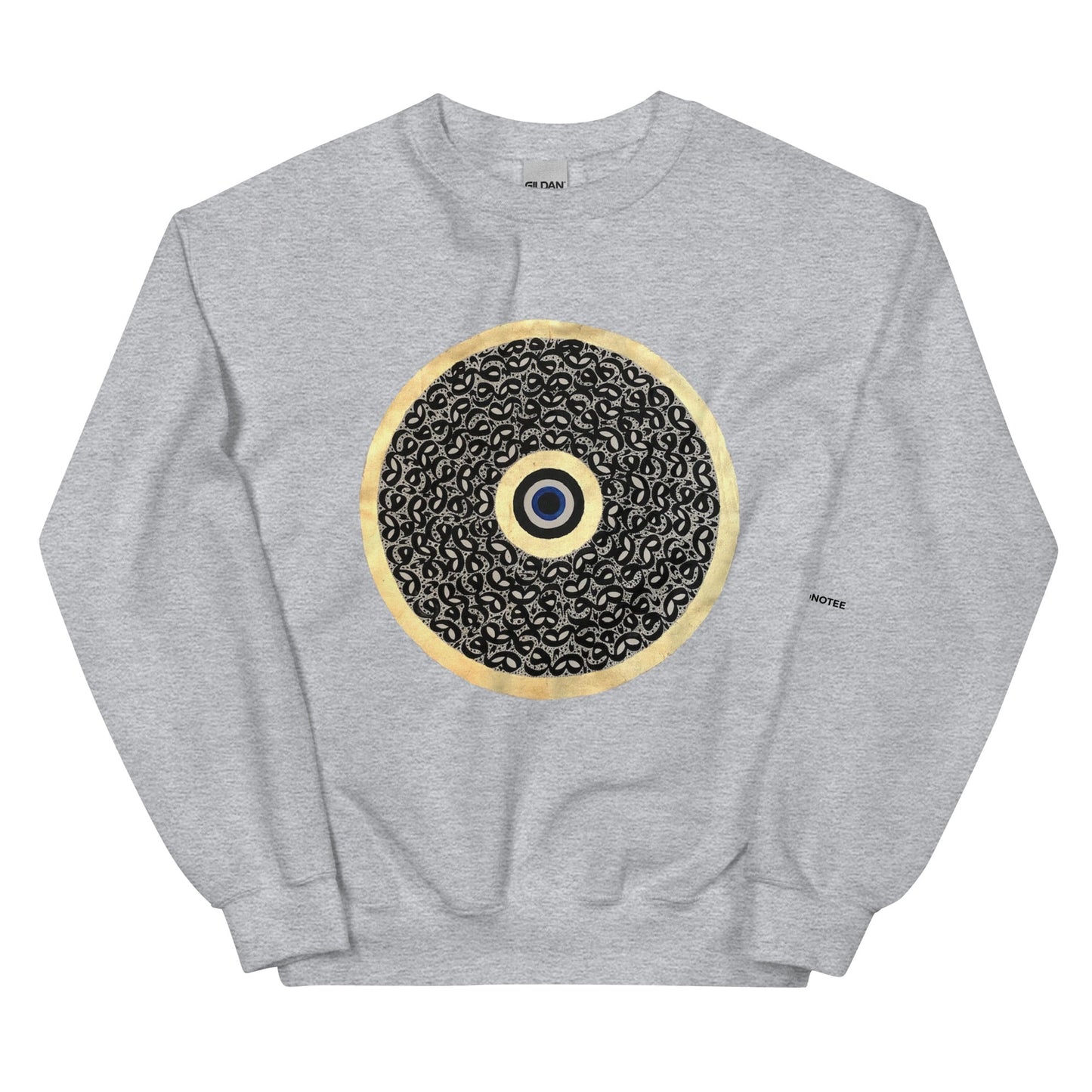unisex-sweatshirt-golden-calligraphy-2-light-steel