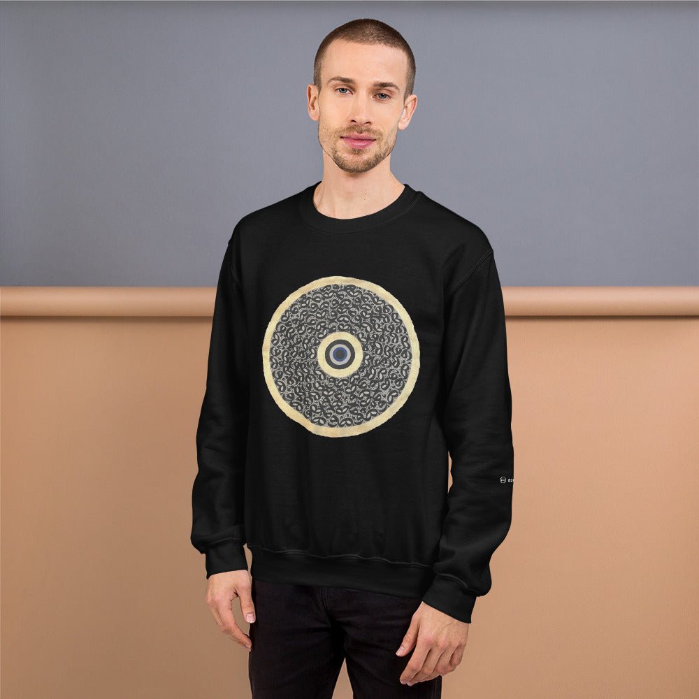 unisex-sweatshirt-golden-calligraphy-2-blacke