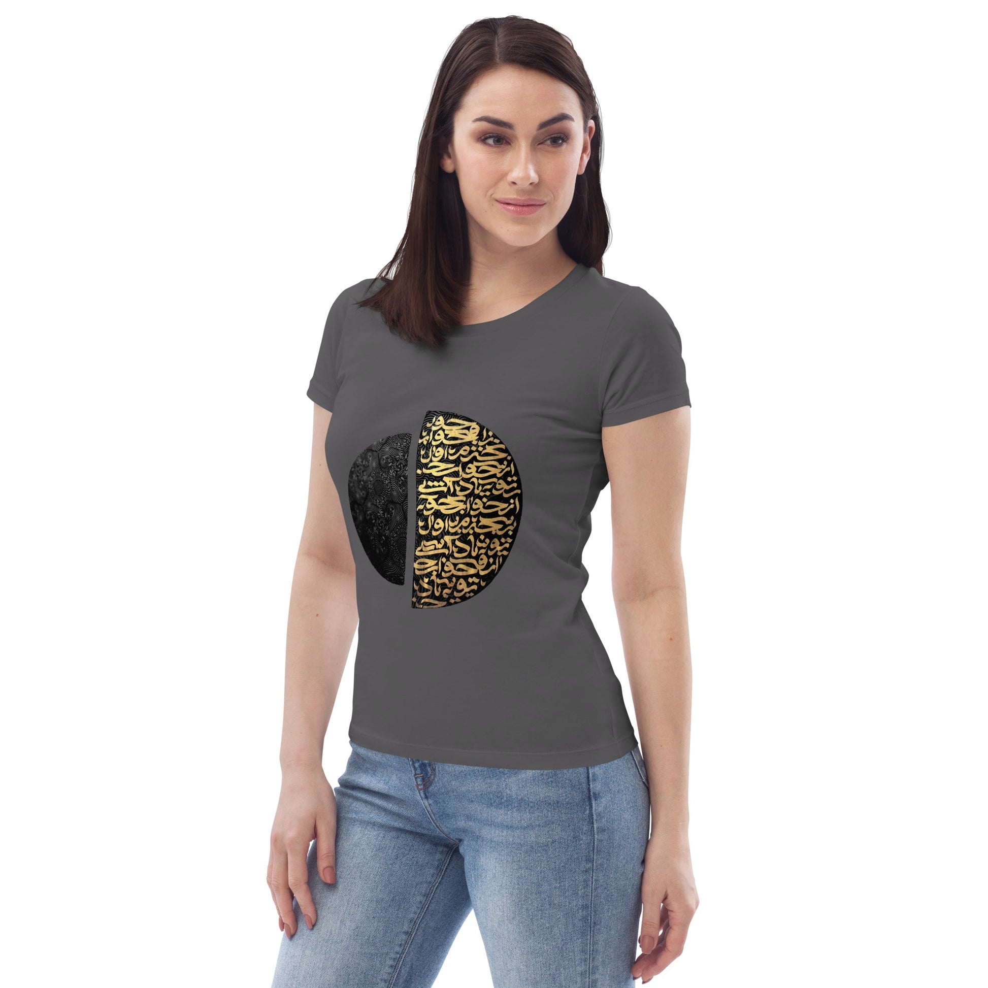 womens-eco-tshirt-golden-colligraphy-anthracite