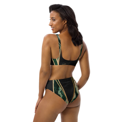 bonotee.com: high waisted green bikini, hawaiian bikini set, holiday clothes, bikini sets for women, bikini for big bust