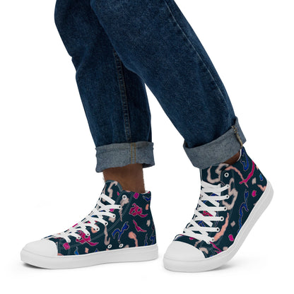 Kindness Men’s High Top Canvas Shoes - Bonotee