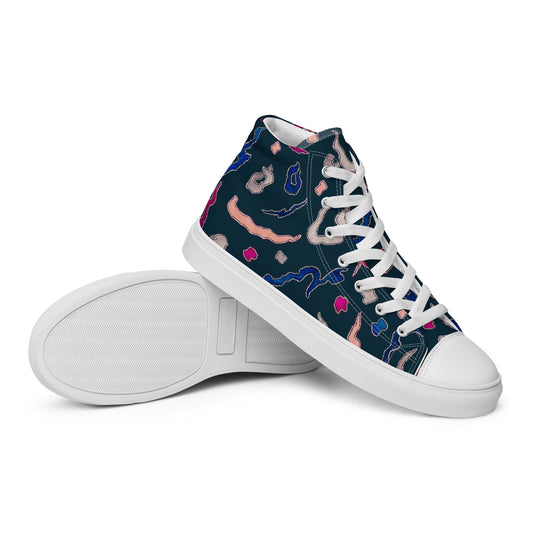Kindness Men’s High Top Canvas Shoes - Bonotee