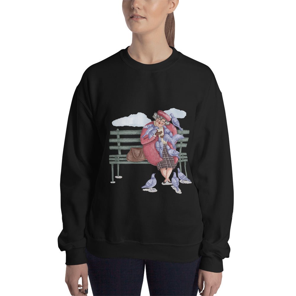 womens-fleece-sweatshirt-kindness-black