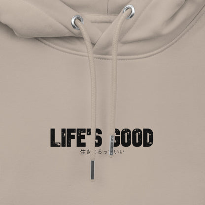 Life's Good | Men's Essential Eco Hoodie - Bonotee