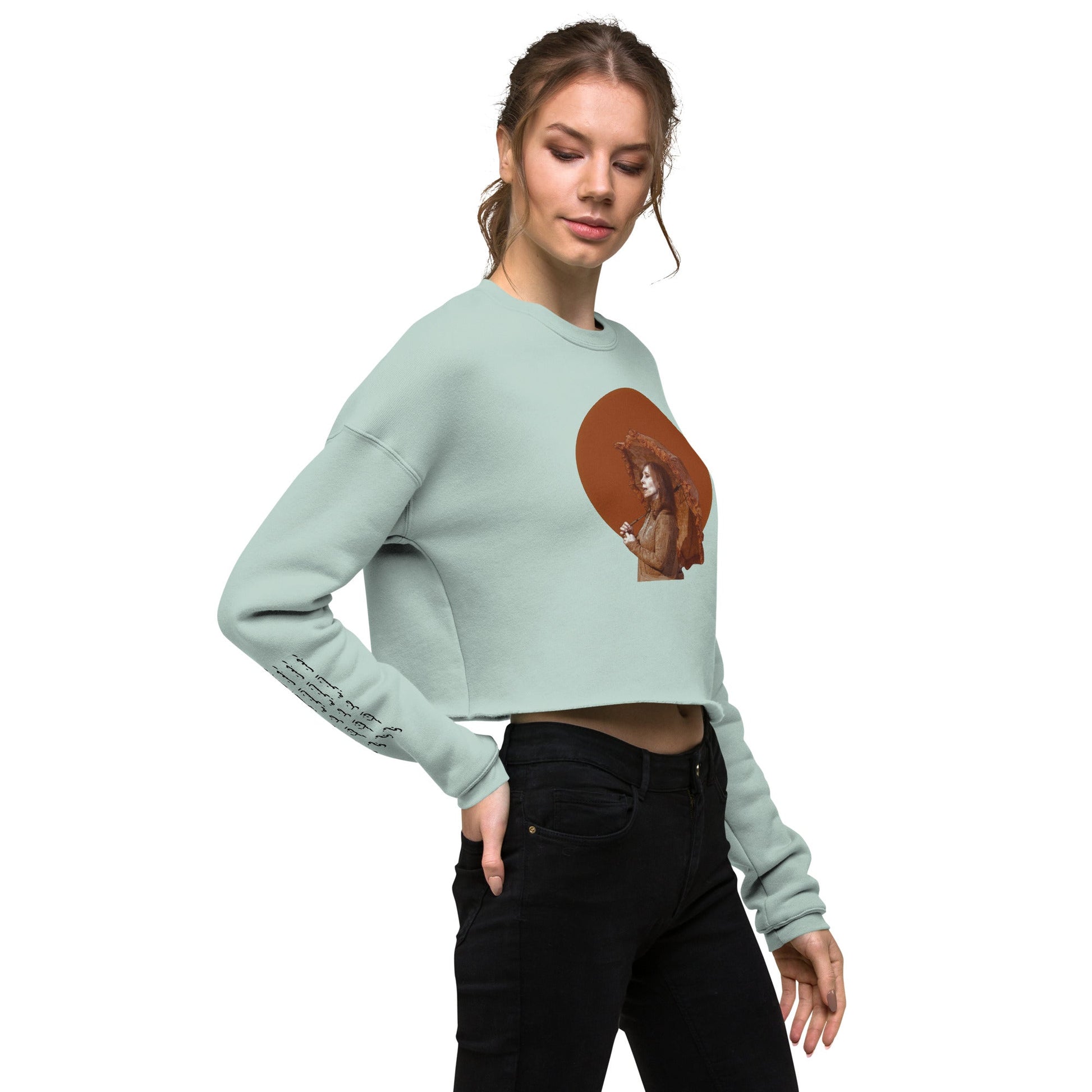 MOON NEIGHBOR Women's Crop Sweatshirt - Bonotee