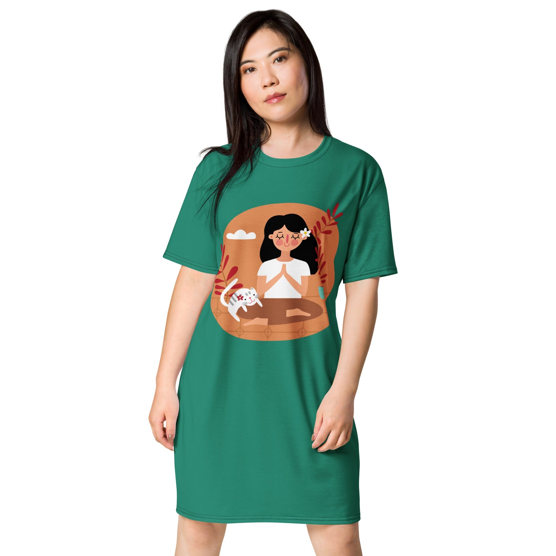 NEVER BE ALONE Women's T-shirt Dress - Bonotee