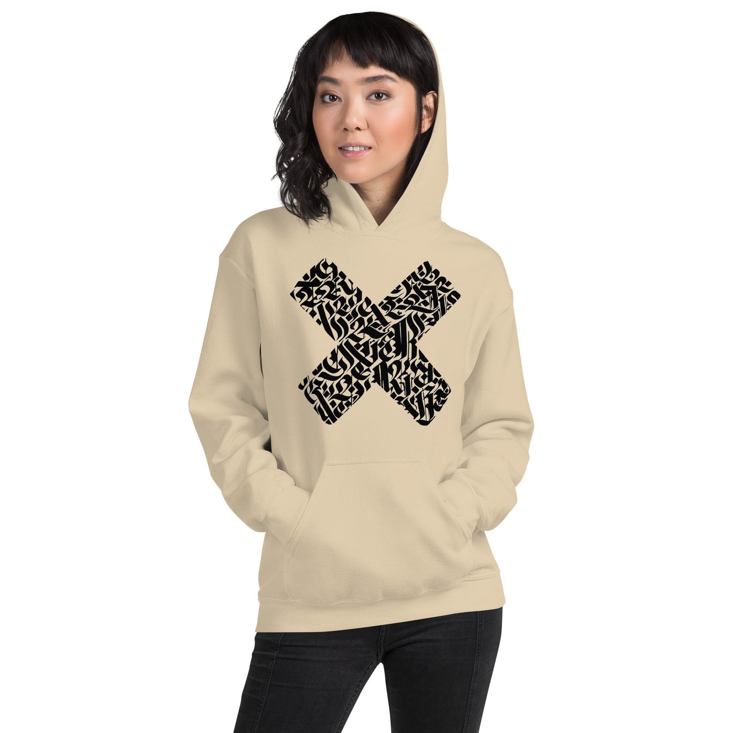unisex-classic-hoodie-never-give-up-sand
