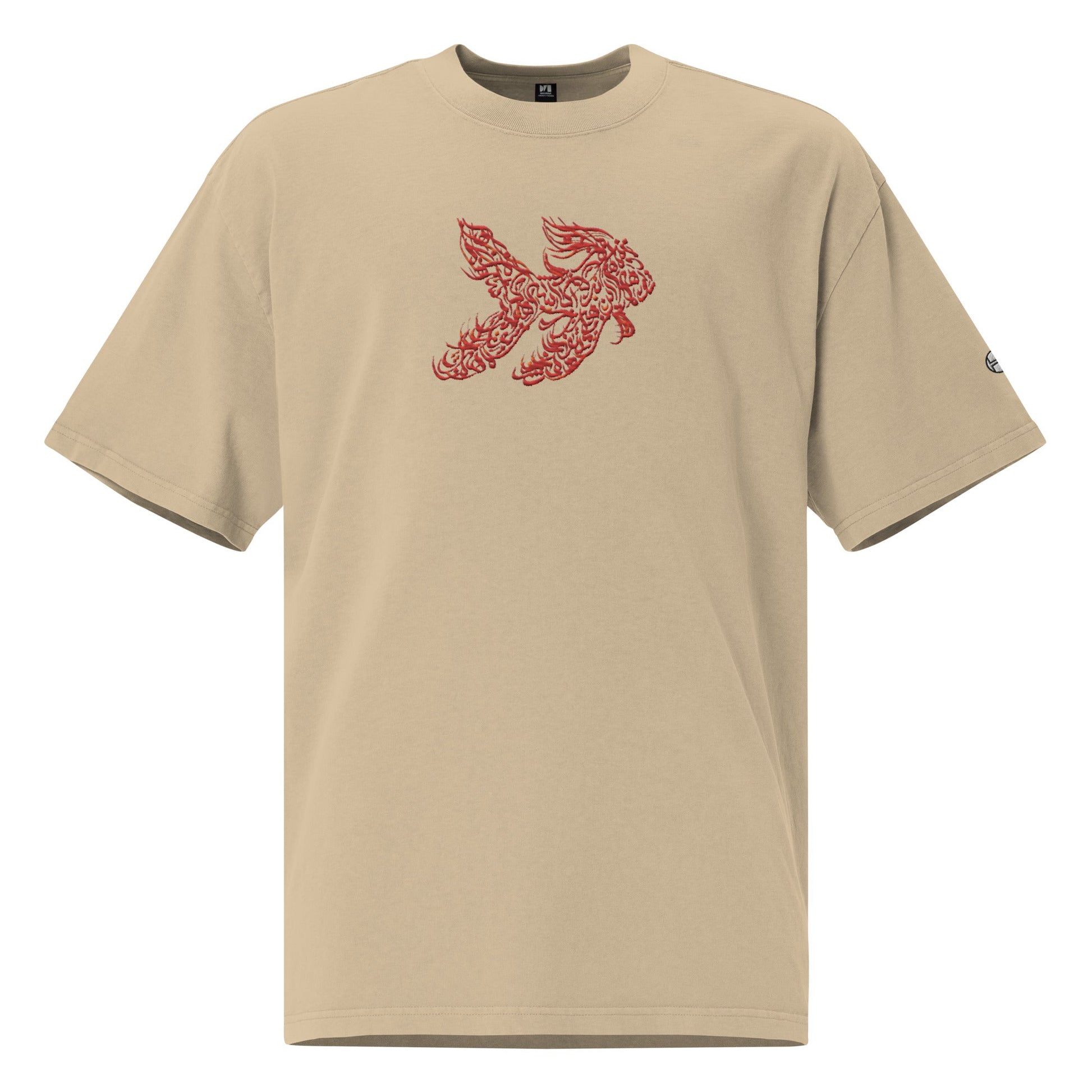 oversized-tshirt-for-women-fish-faded-khaki