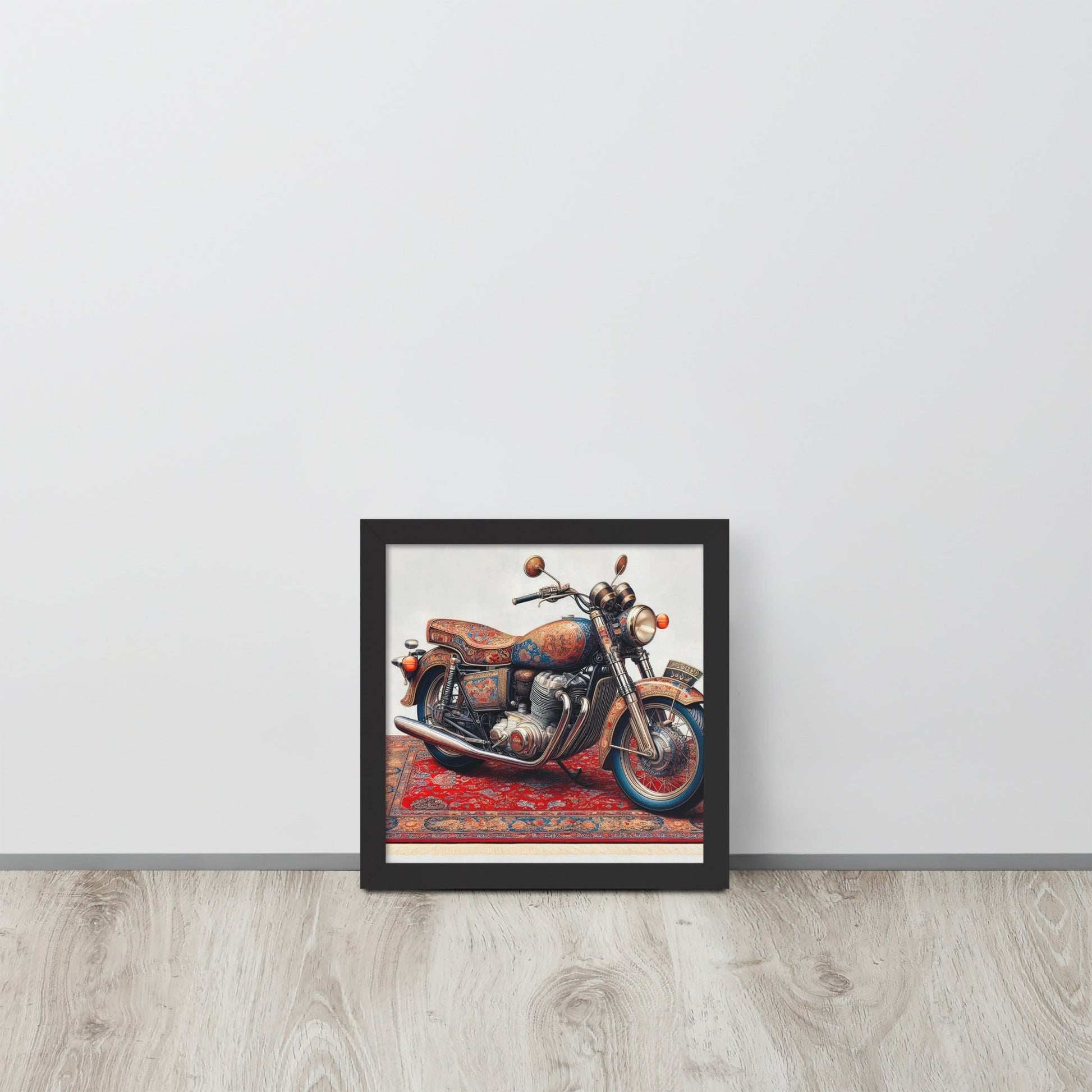PERSIAN STYLE MOTORCYCLE Wall Art Framed Poster - Bonotee