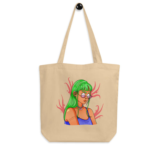 Pessimistic Girl | Shopping Eco Tote Bag - Bonotee