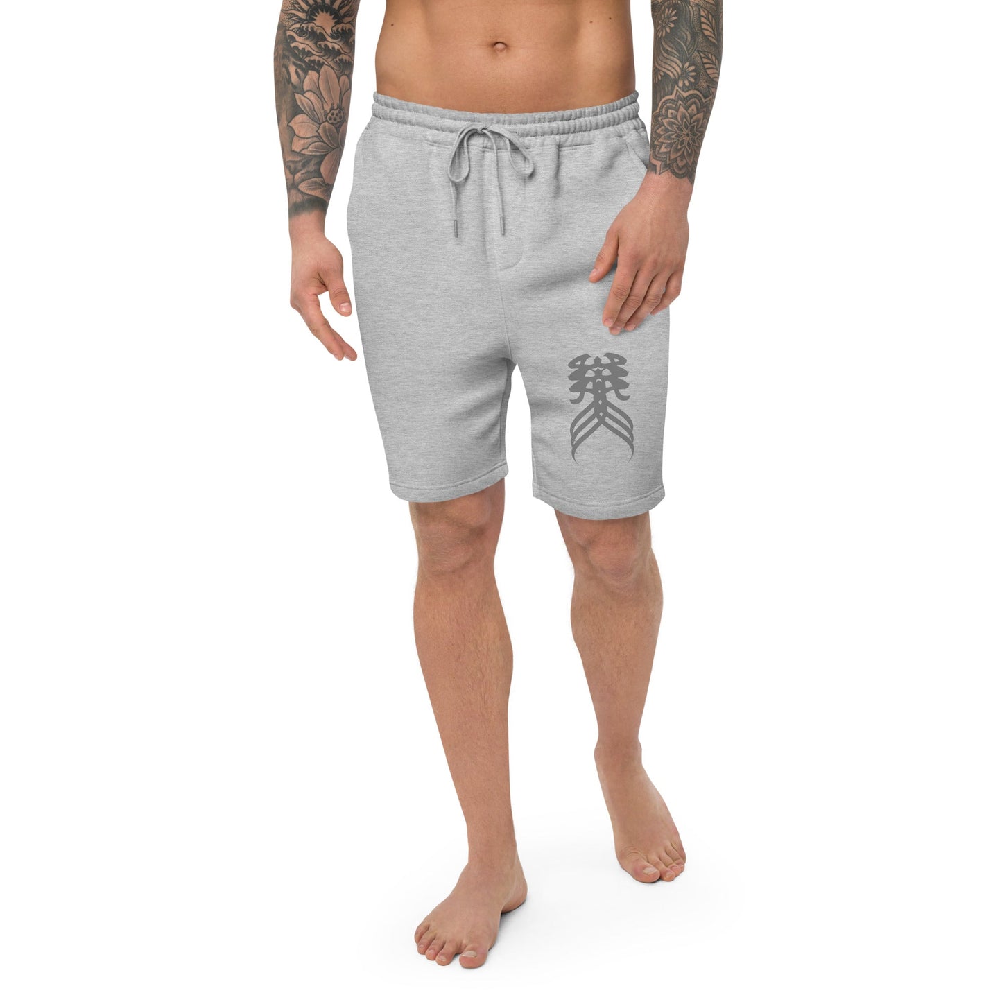 mens-fleece-shorts-the-edge-heather-grey