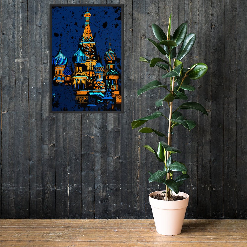 RED SQUARE Wall Art Framed Poster - Bonotee