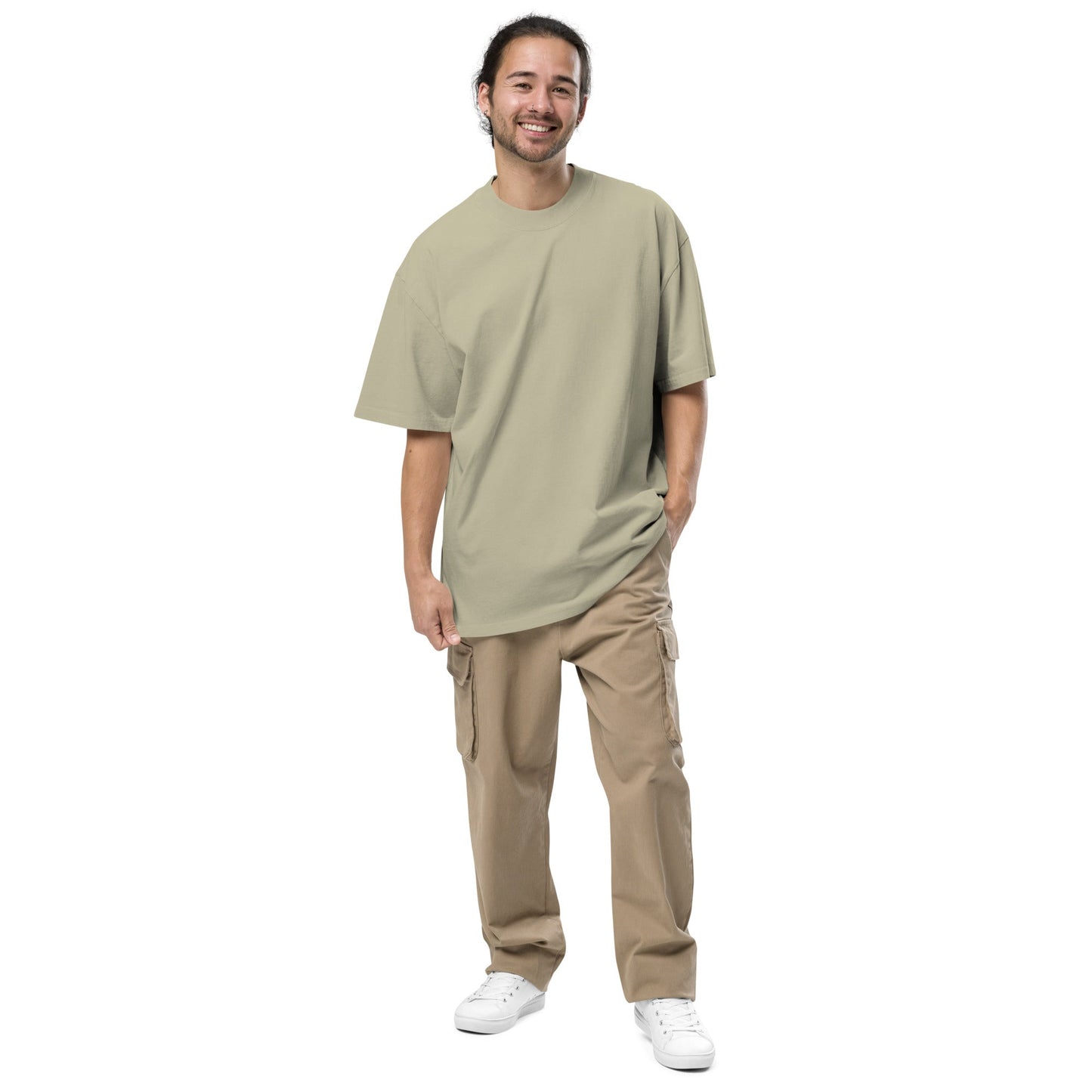 SKULL Men's Oversized Faded T-Shirt - BONOTEE