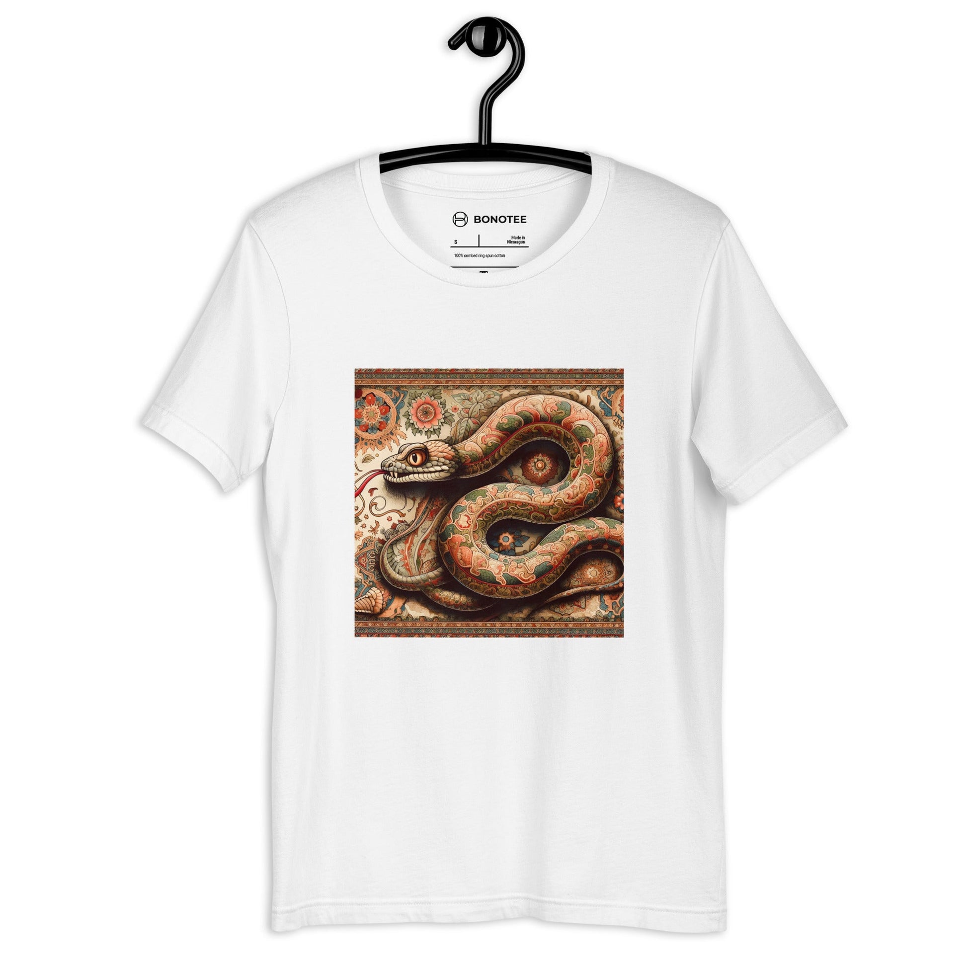 unisex-tshirt-snake-white