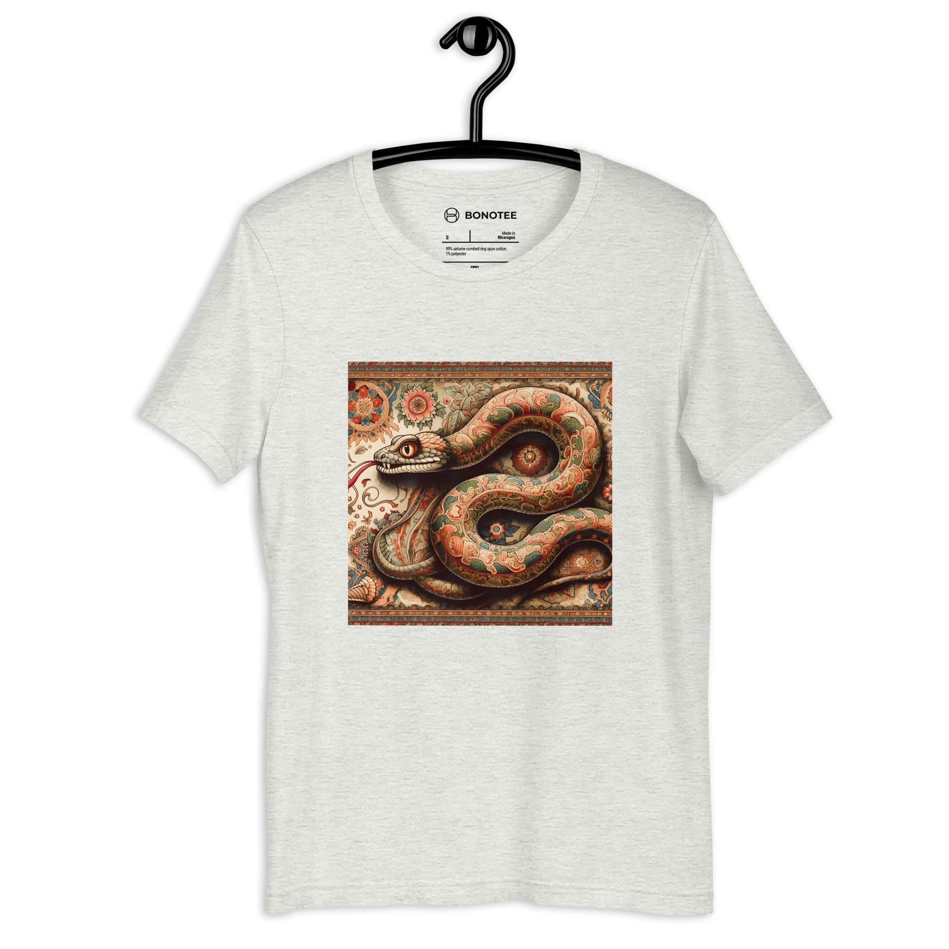 unisex-tshirt-snake-ash