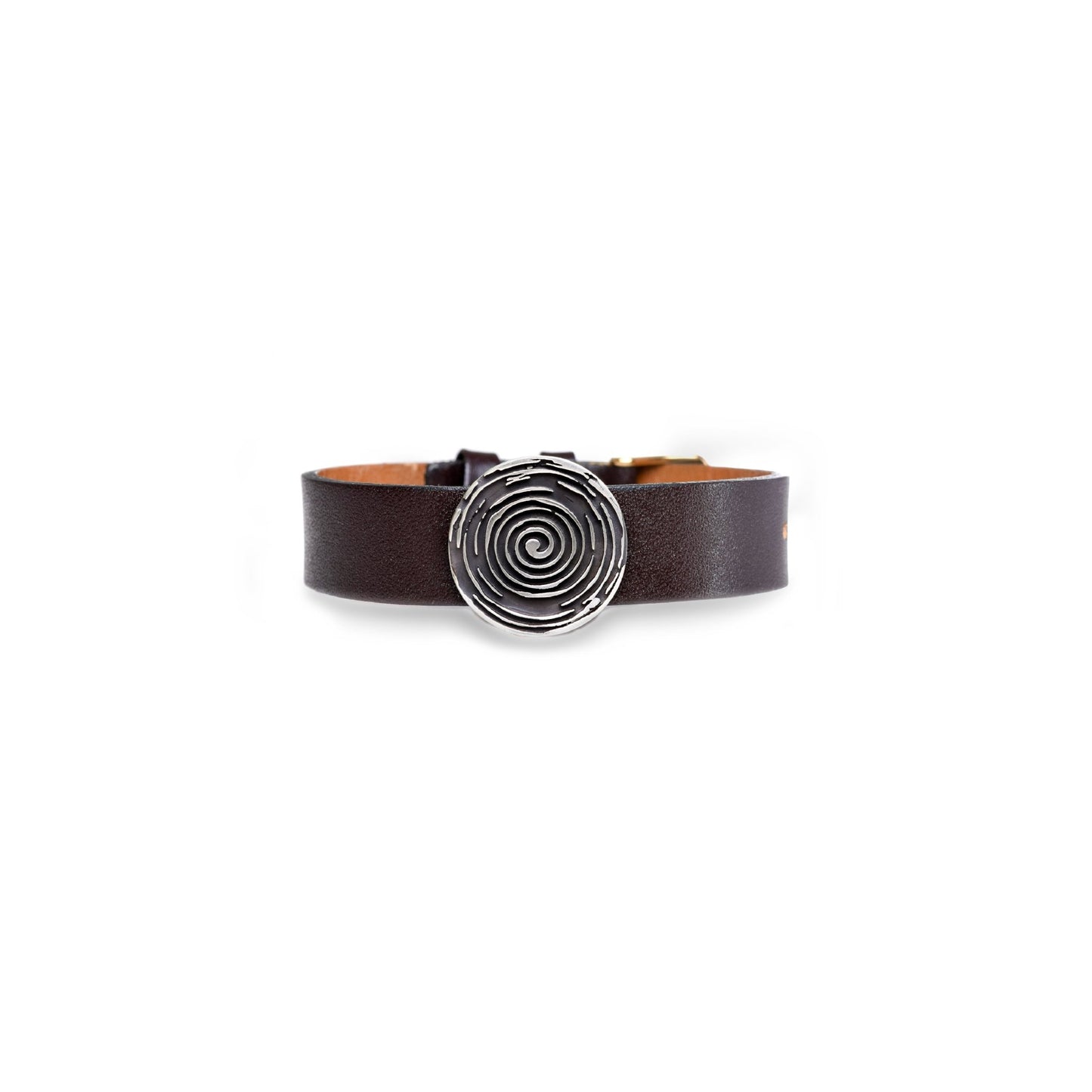 Spiral - Bracelet with leather strap - Bonotee
