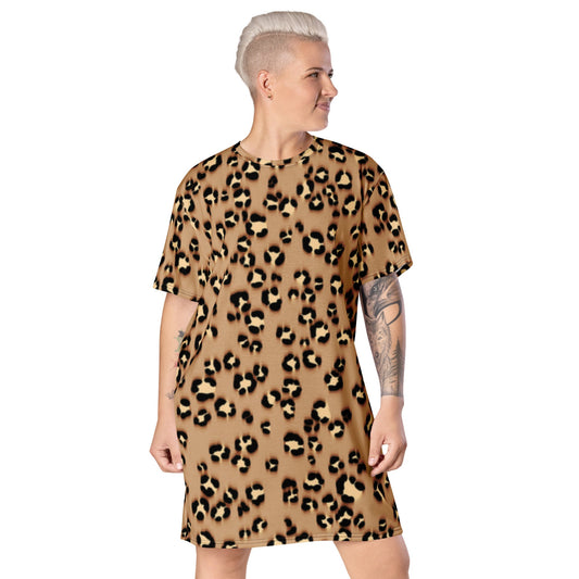 womens-tshirt-dress-spirit-of-jaguar-khaki