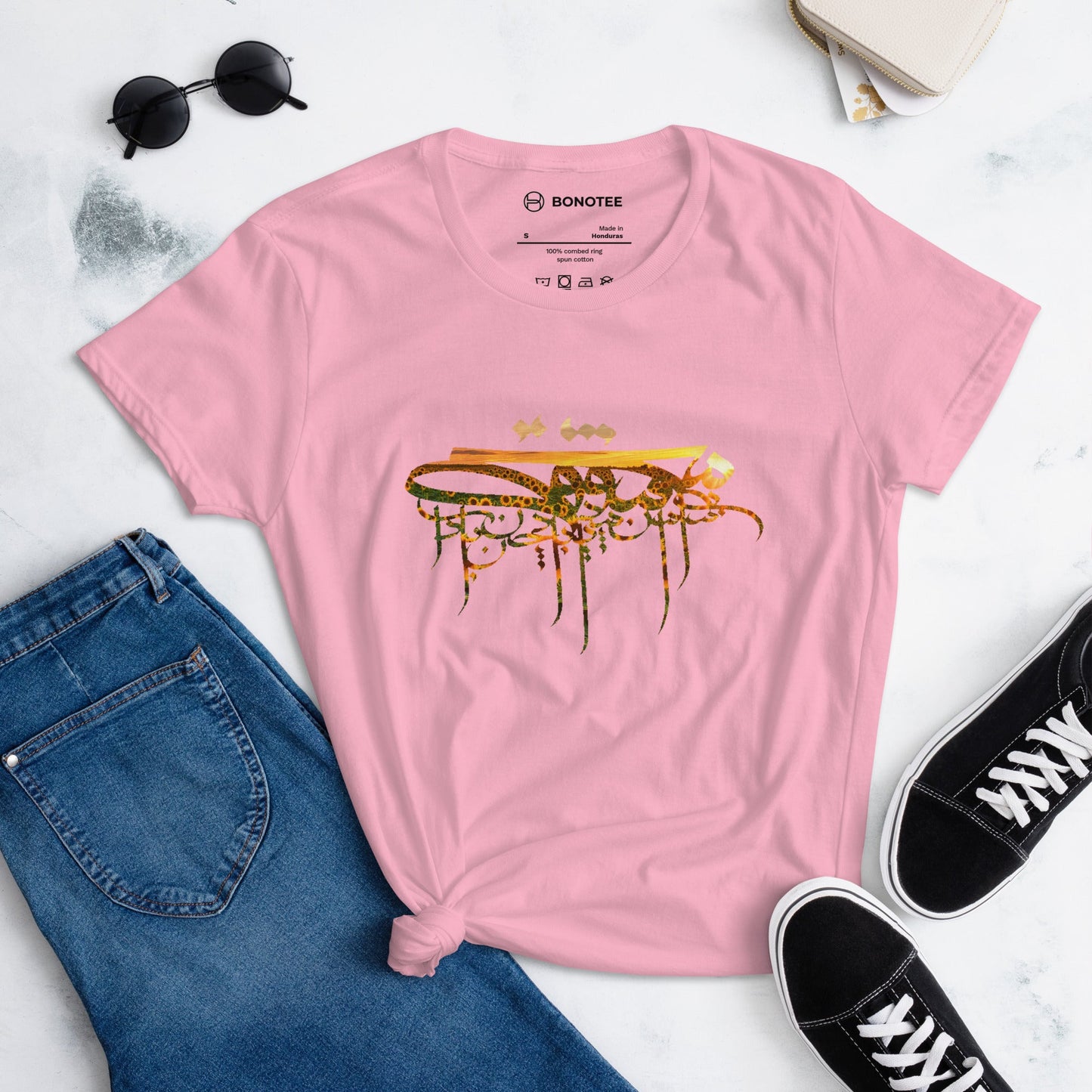 womens-tshirt-sunflower-charity-pink