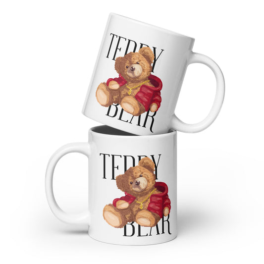 TEDDY BEAR White Glossy Mug - Bonotee