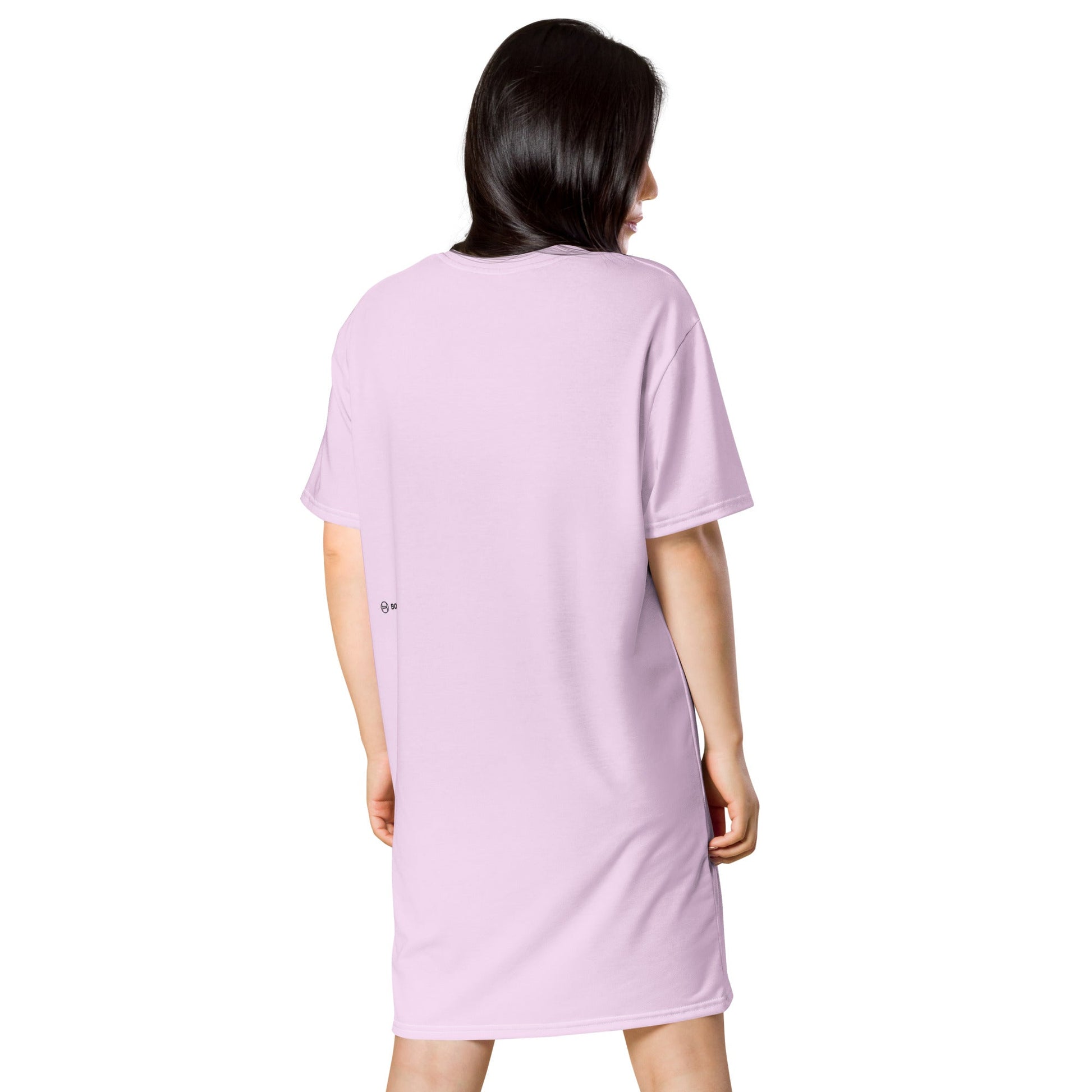 womens-t-shirt-dress-the-little-snail-pink
