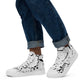 Watch Out For Bikers | Men’s High Top Canvas Shoes - Bonotee