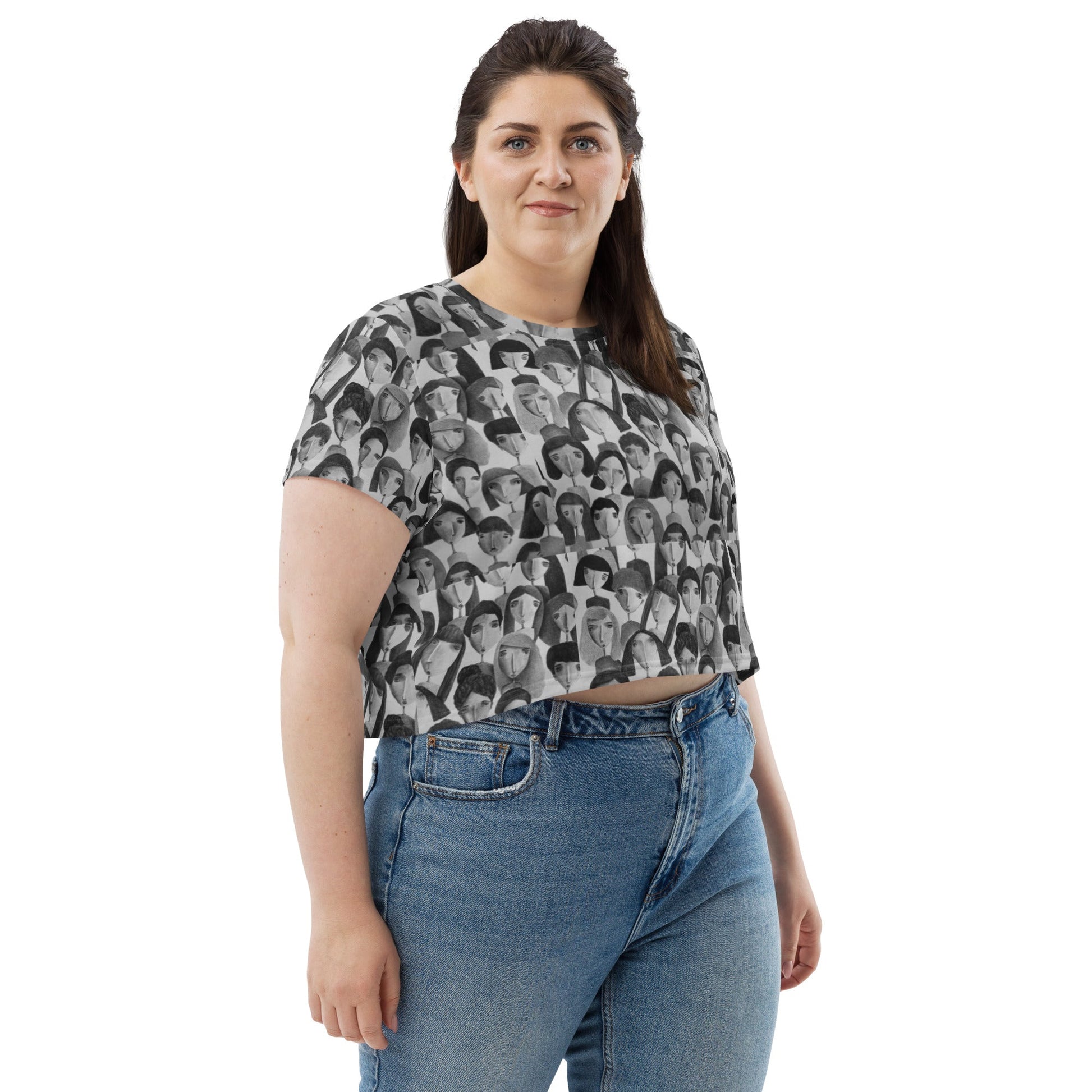 womens-crop-tee-different-faces-light-grey